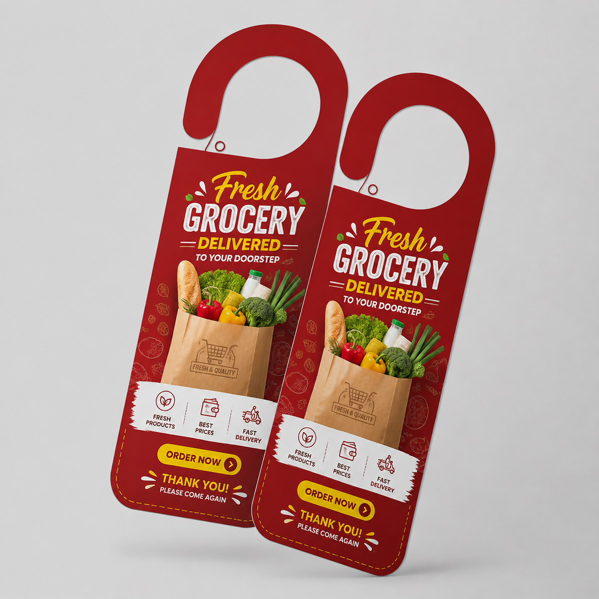 Door Hanger Cane Design (Matt Lamination 350gsm)