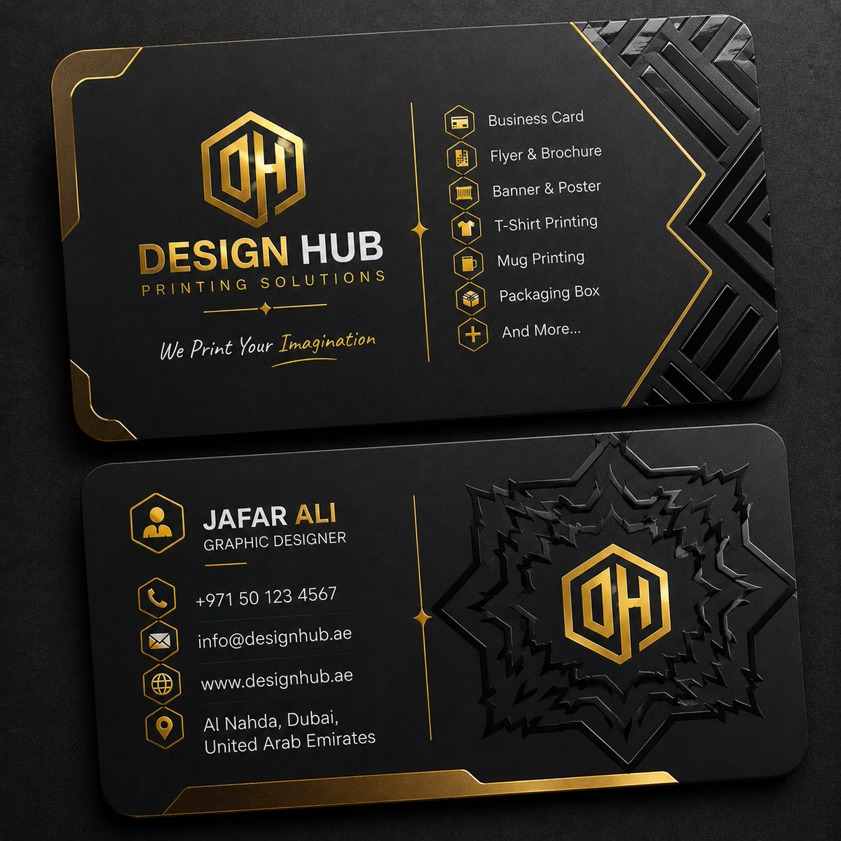 Rounded Corner Gold Foil Spot UV Matt Lamination 400gsm