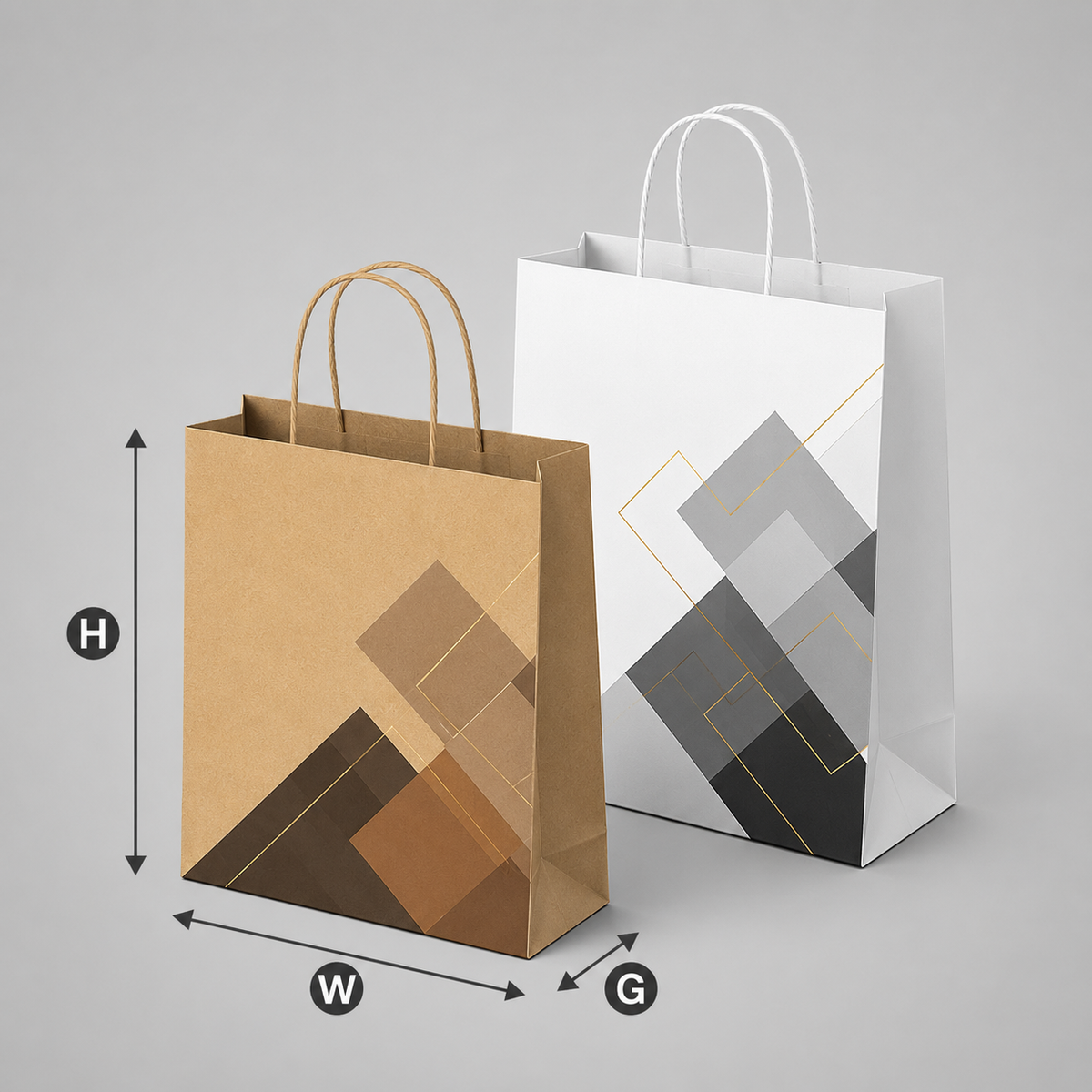 Kraft Shopping Bag (Brown Virgin)