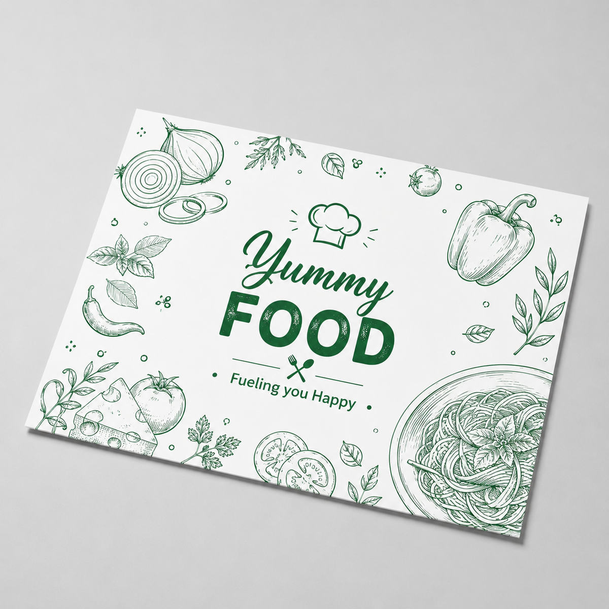 Table Mat - 1 or 2 Color (Wood free 80gsm)