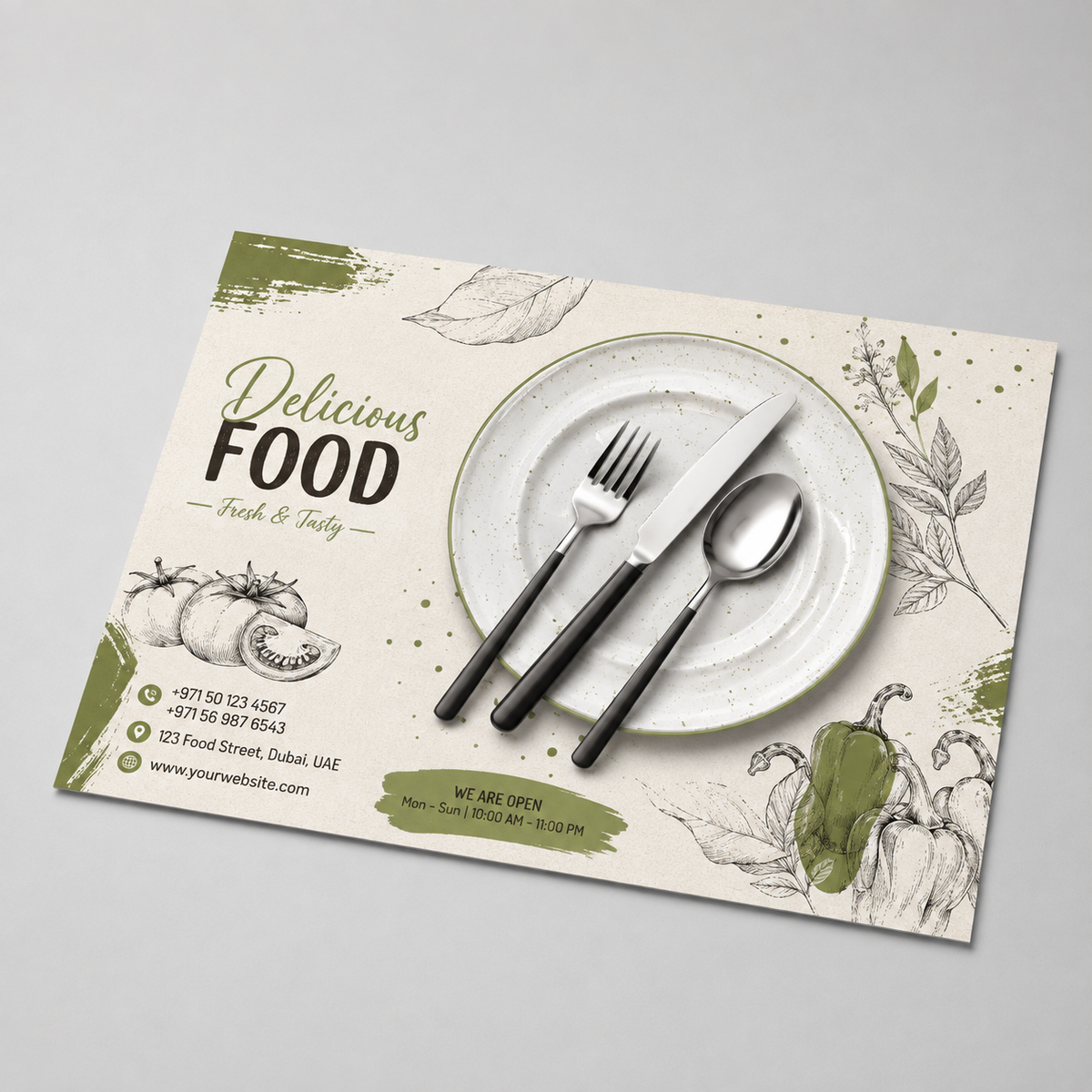 Table Mat - 4 Color (Wood free 100gsm)