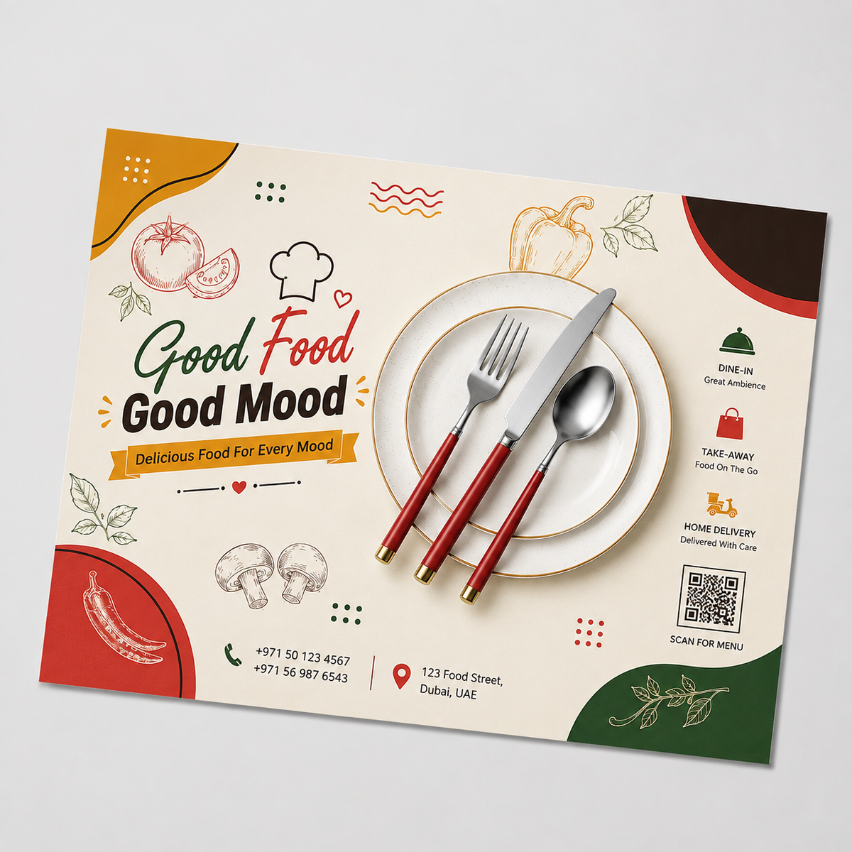 Table Mat - 4 Color (Glossy 135gsm)