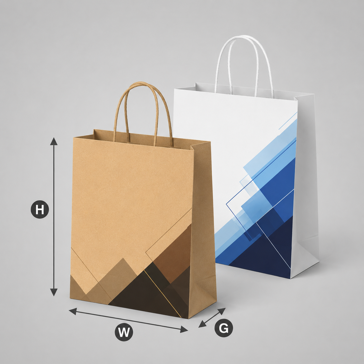 Kraft Shopping Bag (Brown Recycled)